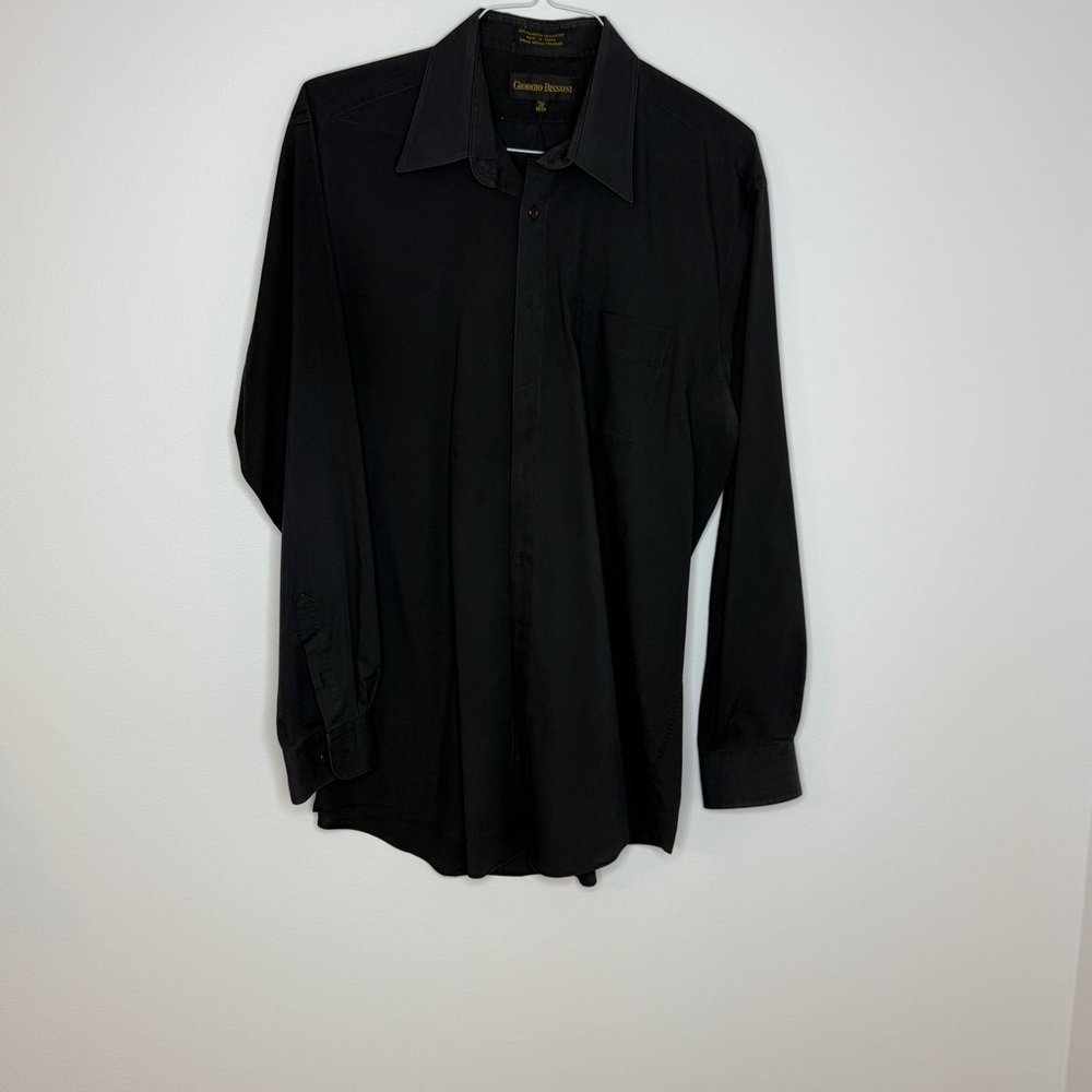 Geoffrey Beene Black Dress Shirt for Men